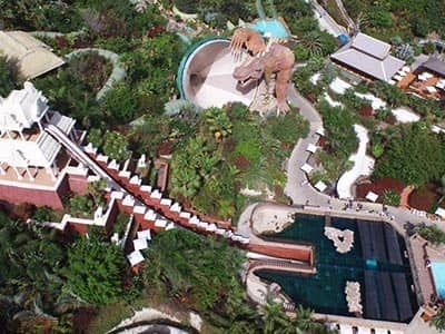 A bird's eye view of Siam Water Park