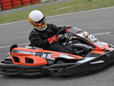 The outdoor karting track in Tenerife