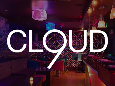 A close up of blue shots getting poured with an overlay of the Culture Club logo