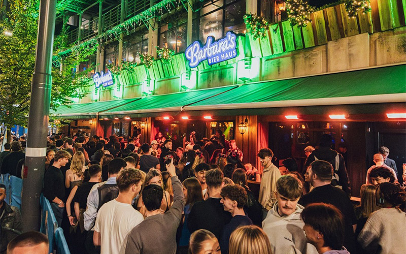 The outside area at Barbara