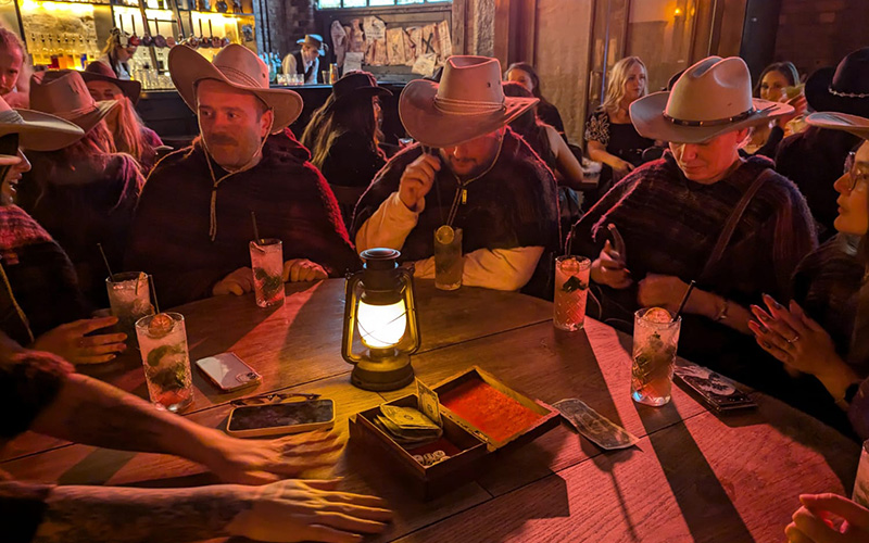  Team LNOF getting into character 