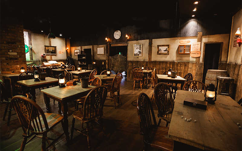 The interior of Moonshine Saloon