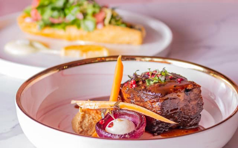 Get to pick your food from a set menu 