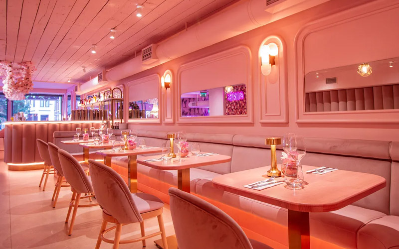This place is glam pink paradise 