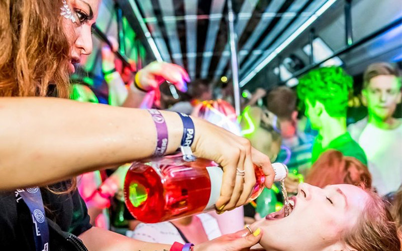 Get a round of beers and a bottle of bubbly 