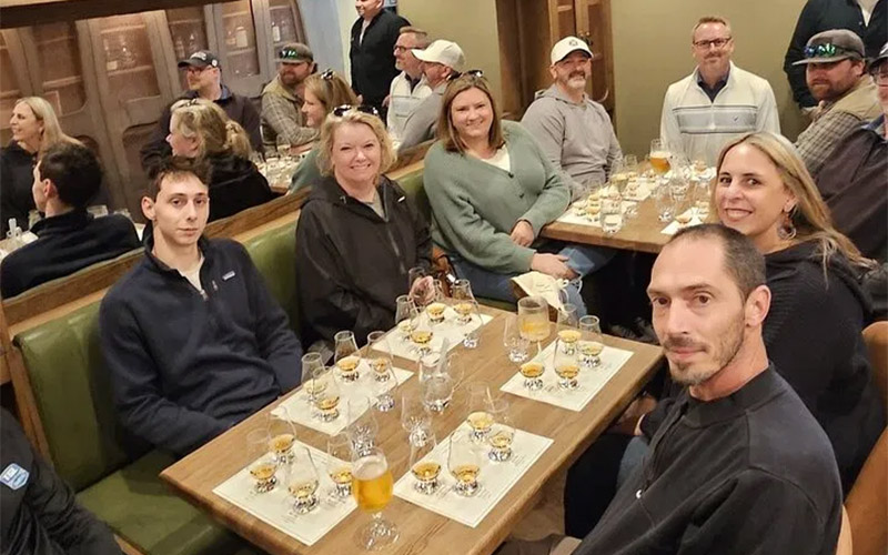 Get your own reserved area for the tasting 