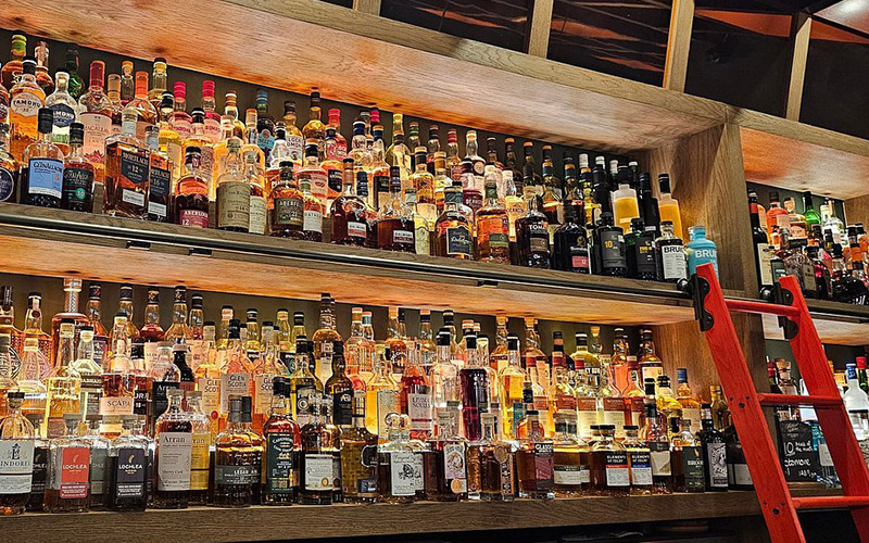 This place has 200+ whiskies 