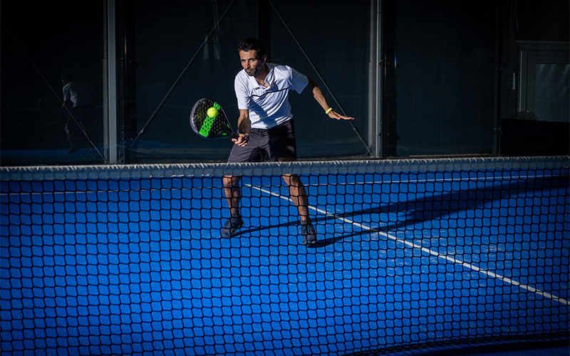 Padel is like a mix of tennis and squash 