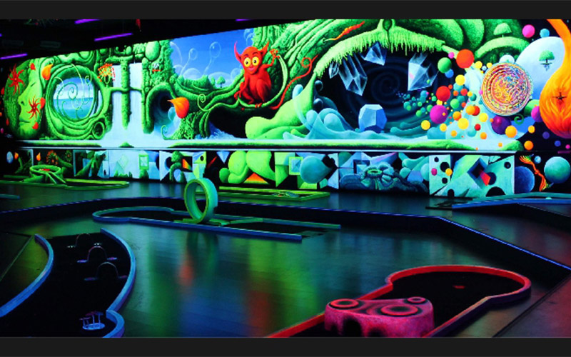 Step into a wacky neon world 