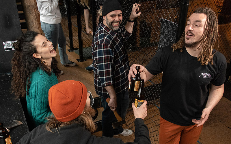 Your instructor will teach you how to throw the axes 