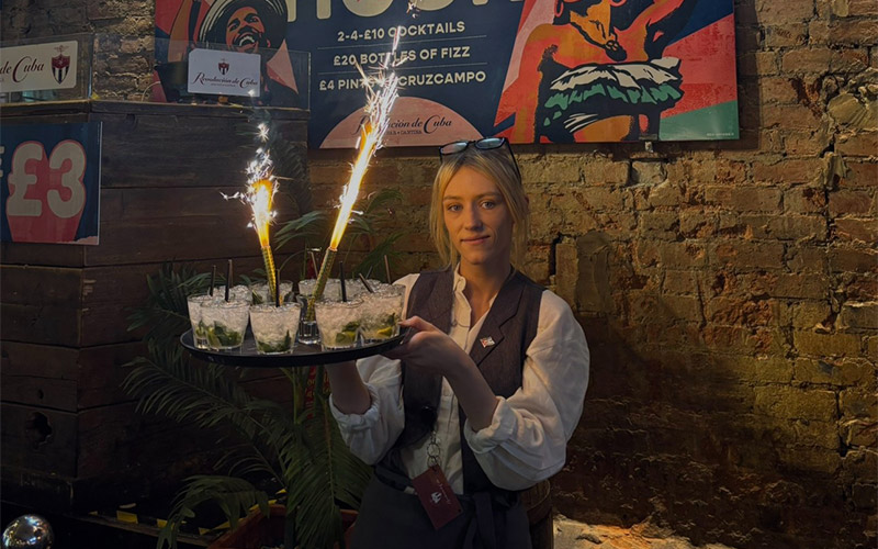 Enjoy a drink from a selected menu 