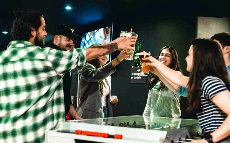 Shuffleboard is the perfect ice breaker 