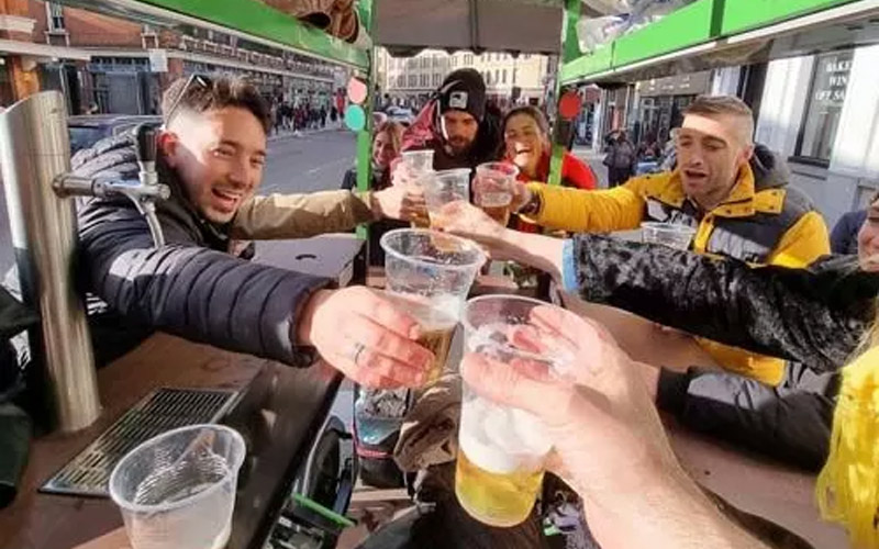 Blast your choice of tunes as you pedal 