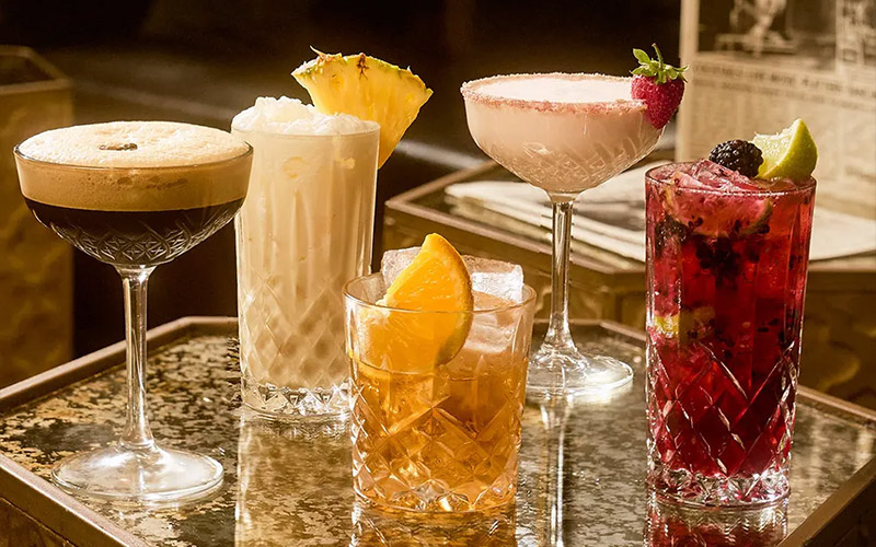 Different cocktails are available 