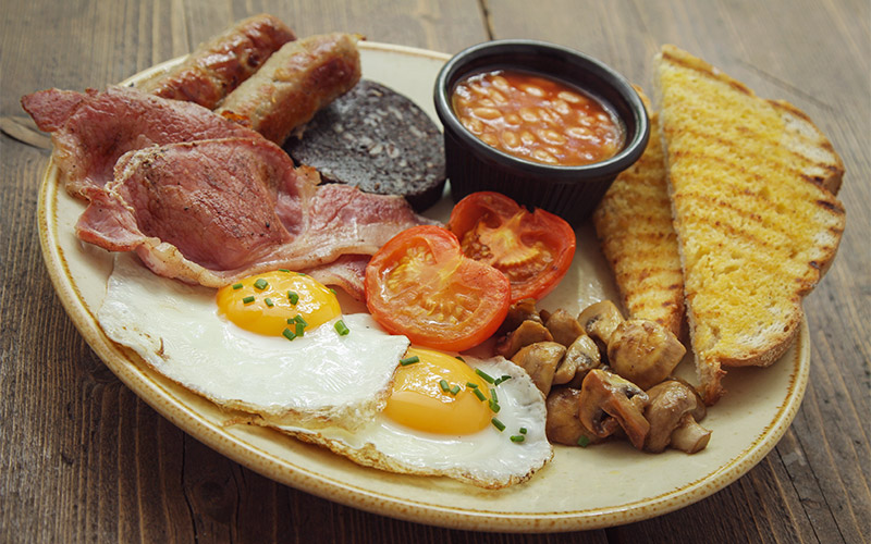 Dig into a hearty breakfast 