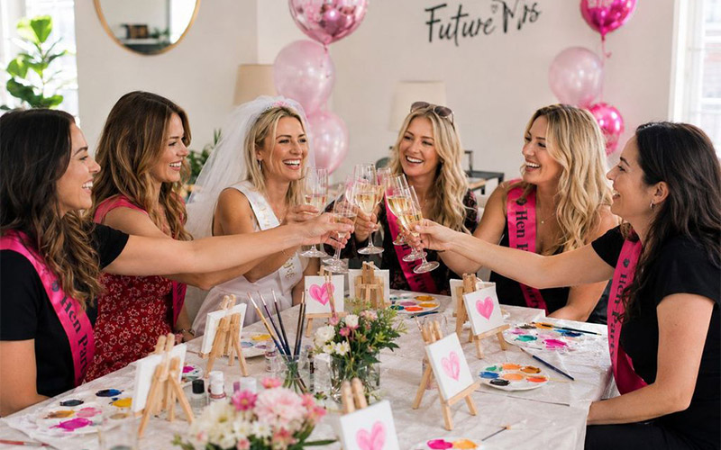 Enjoy three glasses of Prosecco each