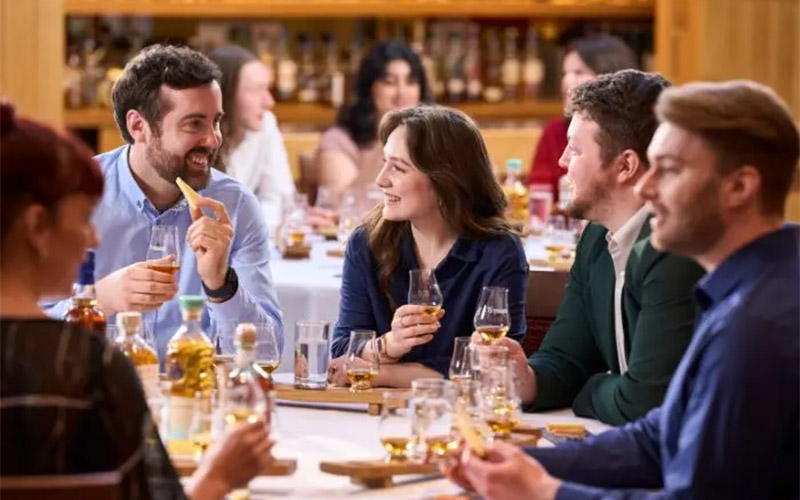 Takes place in one of their beautiful whisky rooms