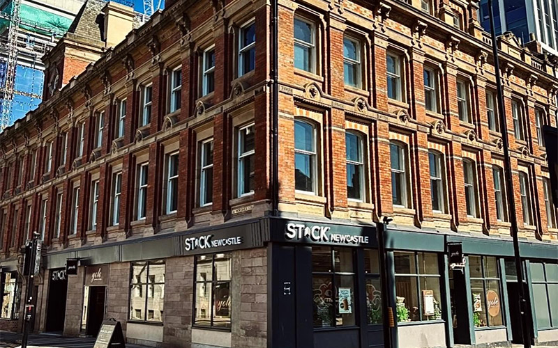 The exterior of STACK 