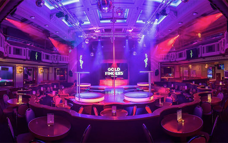 Strip club Praha Goldfingers Prague.