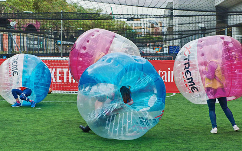 Bounce and roll on the floor with laughter with Bubble Football 