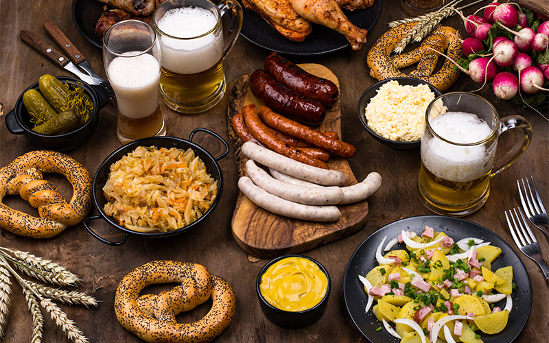 Enjoy a three course Bavarian meal 