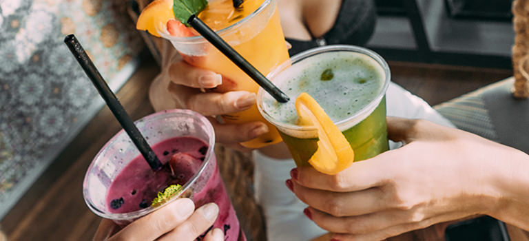 A group of women enjoying cocktails