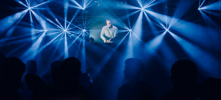 A DJ in a nightclub