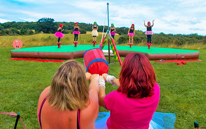 Some women playing West Country Games