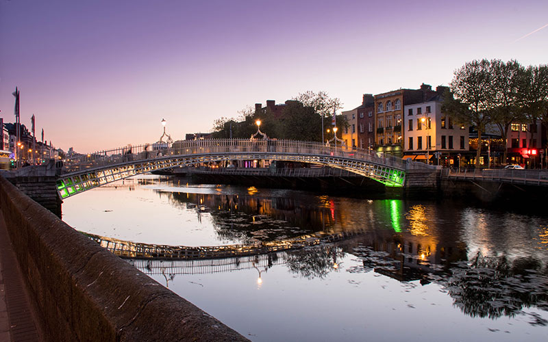A bridge over the River Liffey in Dublin