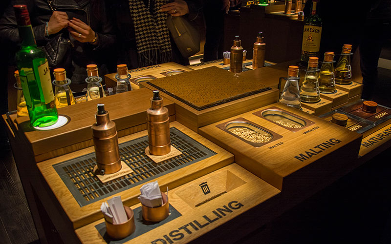 Parts of the distilling process in the Jameson Factory