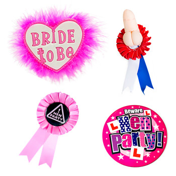 Four of our selection of badges.