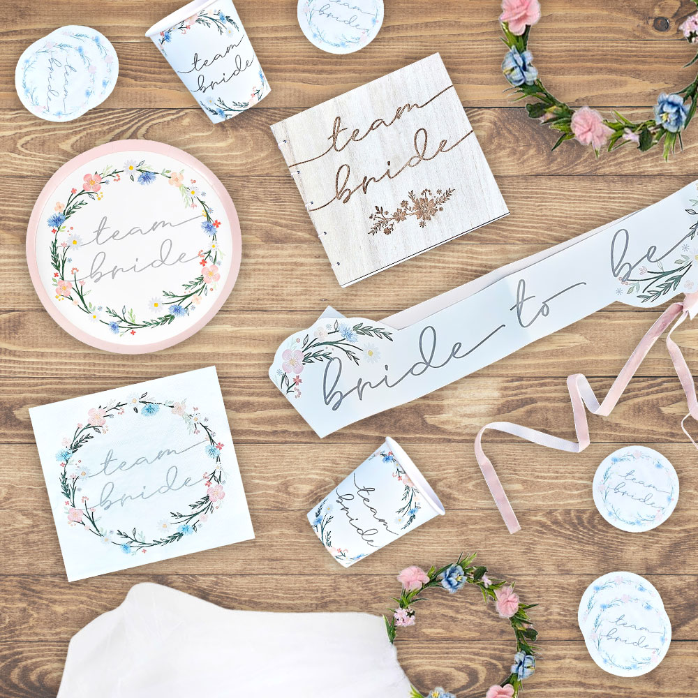 Our Boho hen do range, eco friendly hen party fun.