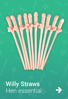 Hen Night Willy Straws