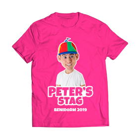 Personalised T-shirts.