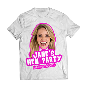 Hen party photo T-shirts.