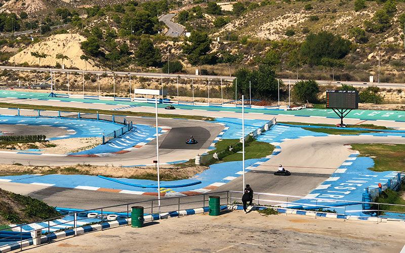 A karting track in Benidorm