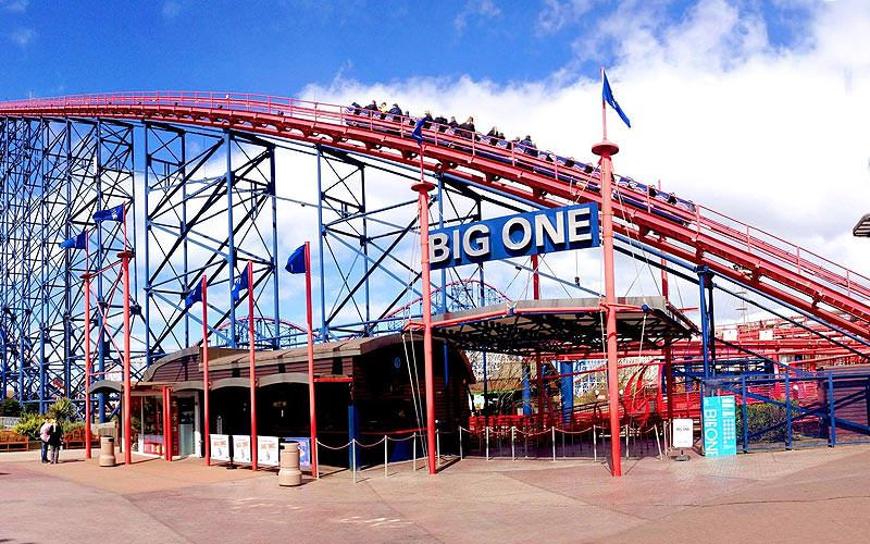 The Big One rollercoaster in Blackpool