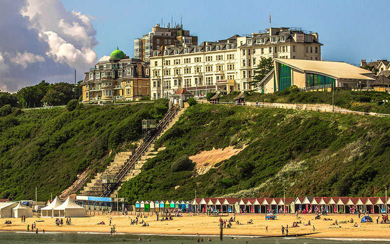 A hotel on the rocks in Bournemouth