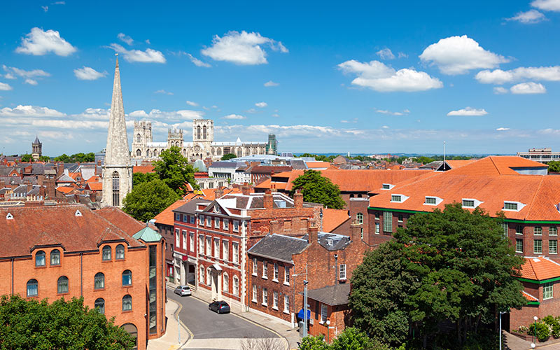 A view of some buildings in York