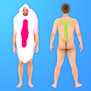 A willy man and a nun costume