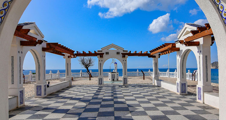 An area of Old Town in Benidorm.