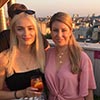  Two girls at a rooftop bar