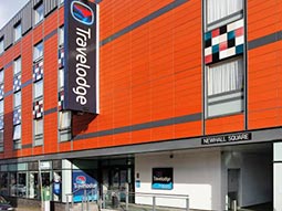 Exterior of Travelodge Birmingham Central Newhall Street