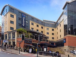 The exterior of Travelodge Leeds Central