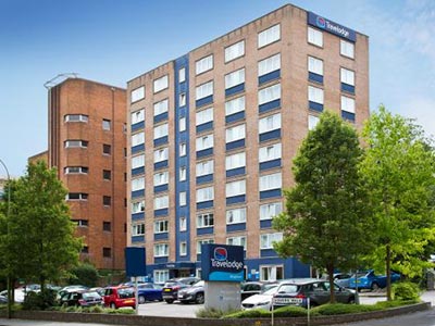 Exterior of Travelodge Brighton, during the day