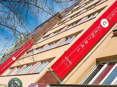 The exterior of Prague