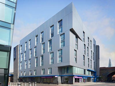 The impressive modern building where Travelodge London Central Southwark is housed 