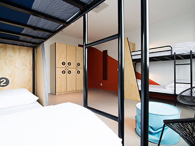 A dorm room in Via Hostel