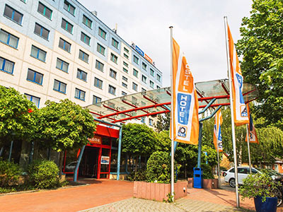 The exterior of A&O Berlin Kolumbus