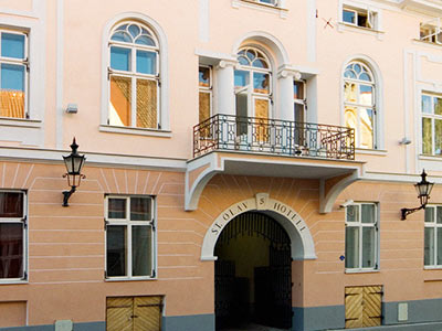 The exterior of St Olav Hotel